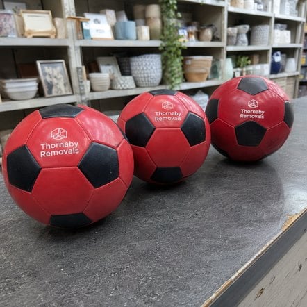 Custom soccer balls for a small club