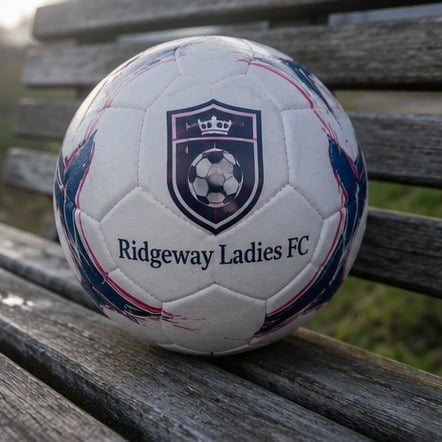 Personalized soccer balls with a club crest